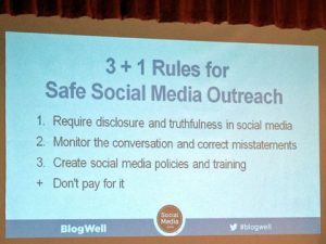 Rules for safe social media outreach
