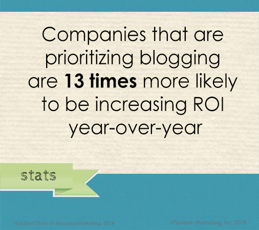 Fandom stats poster_companies that prioritize blogging