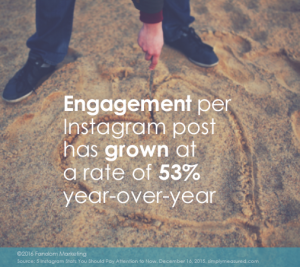 Male drawing heart with stick on sand instagram engagement stat